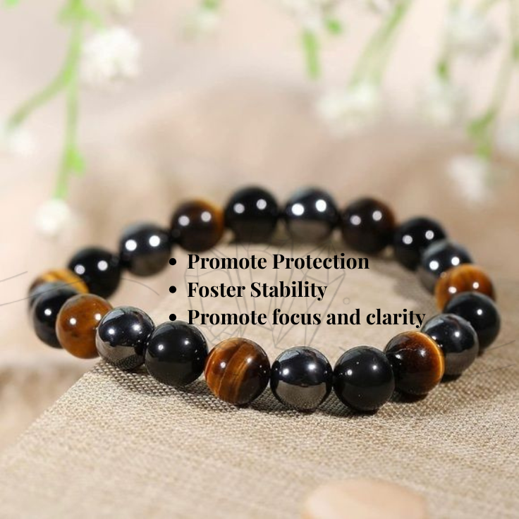 Triple Protection Crystal Bracelet
