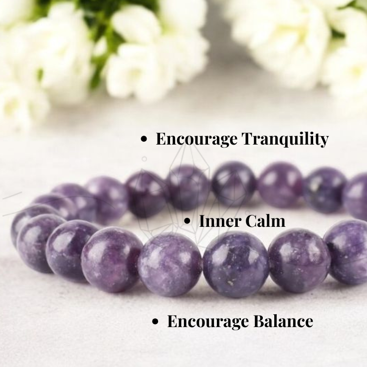 Lepidolite Crystal Bracelet