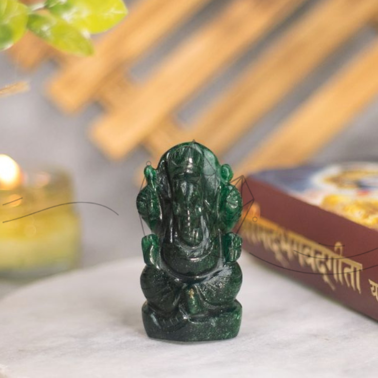 Small Crystal Ganesh Idols