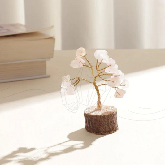 Mini Rose Quartz Crystal Tree