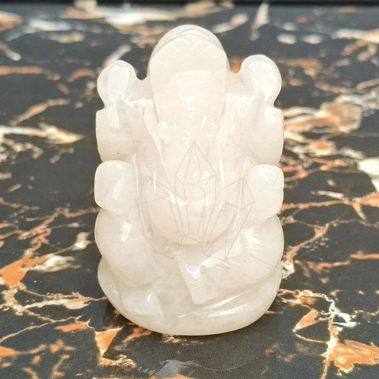 Quartz Crystal Ganesh Idol