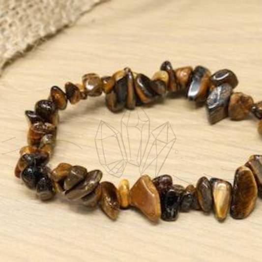 Tiger's Eye Uncut Crystal Bracelet