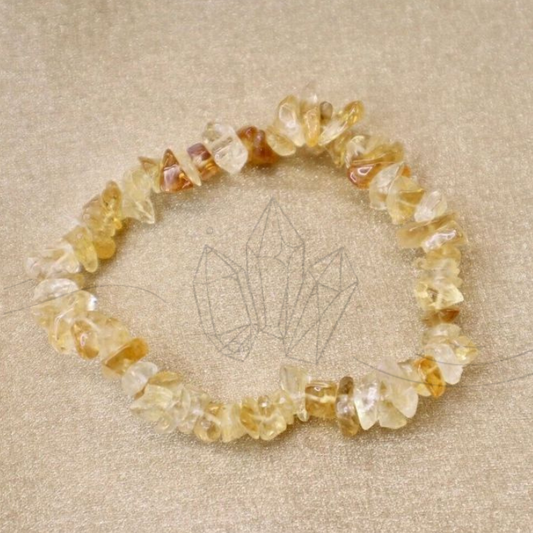 Citrine Uncut Crystal Bracelet