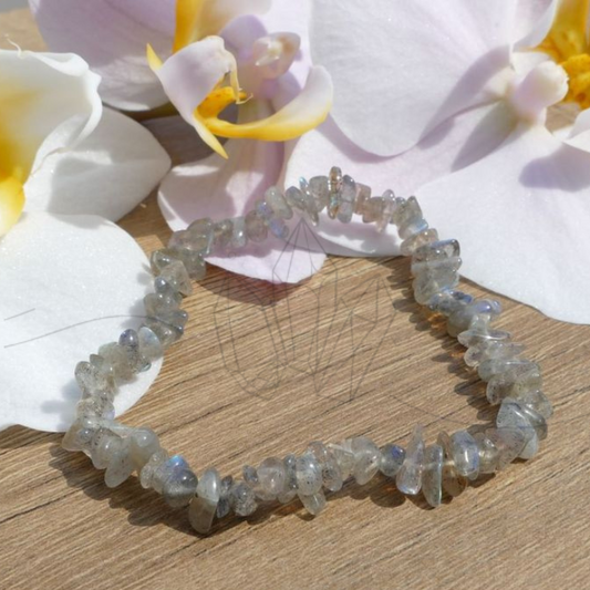 Labradorite Uncut Crystal Bracelet