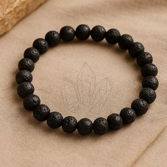Lava Stone Crystal Bracelet