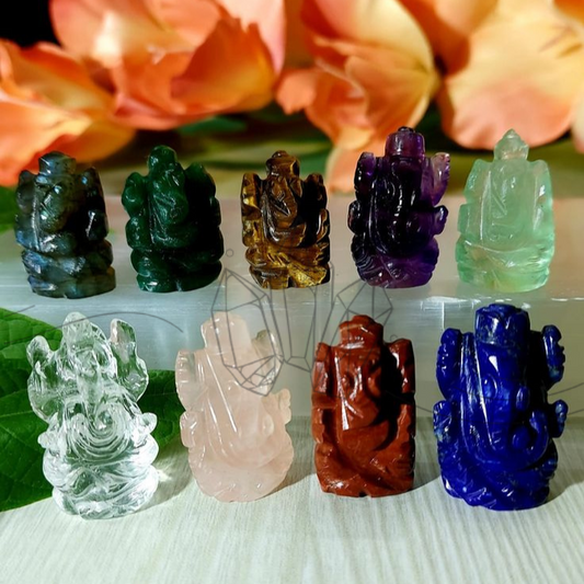 Small Crystal Ganesh Idols