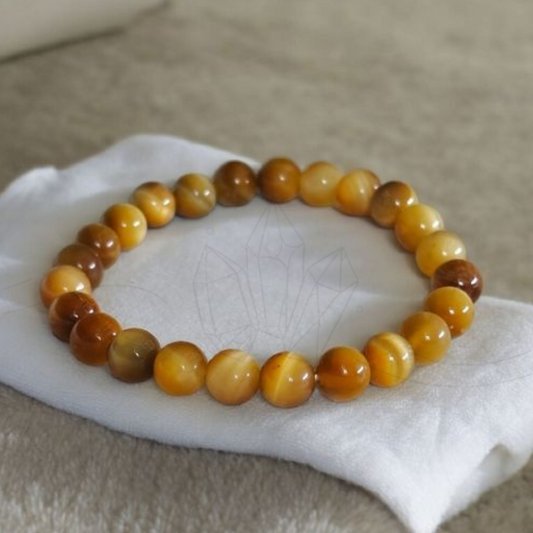 Cat's Eye Bead Crystal Bracelet