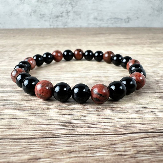 Mahogany Obsidian Crystal Bracelet